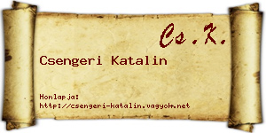 Csengeri Katalin névjegykártya